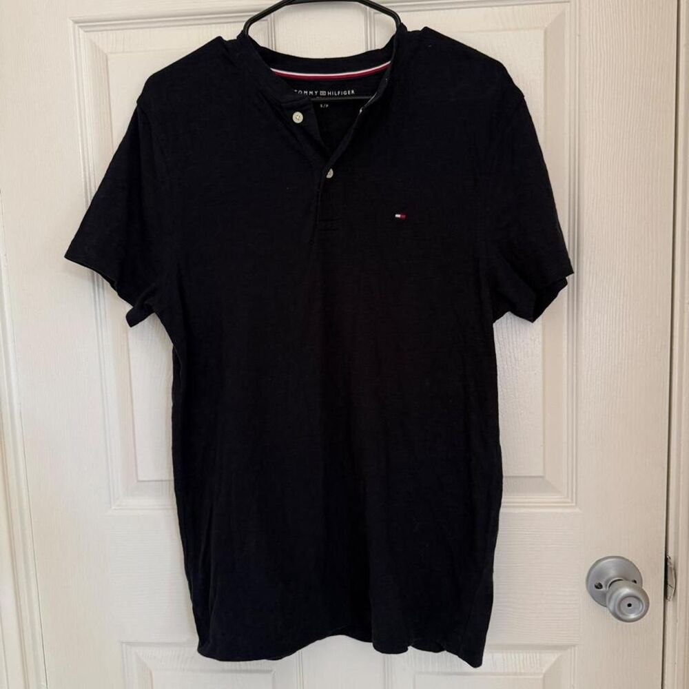 Tommy-hilfiger Women's Black and Navy Shirt